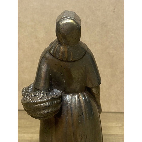 Image 1 of Vintage bronzen beeld La Bourguignonne van Albert David, 1940-1950