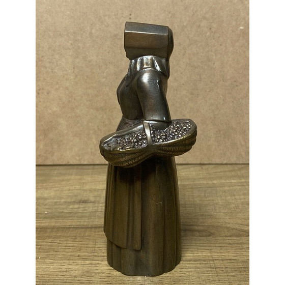 Image 1 of Vintage bronzen beeld La Bourguignonne van Albert David, 1940-1950