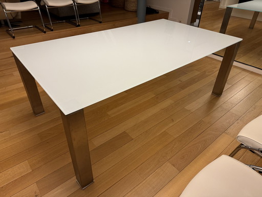 Sumisura Eettafel In Glas En Inox