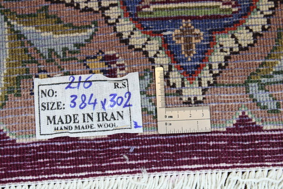 Image 1 of Origineel handgeknoopt Perzisch tapijt Kashmar Fijn paradijselijk ontwerp 384 x 302 cm Topconditie