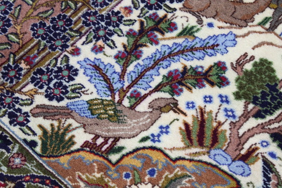 Image 1 of Origineel handgeknoopt Perzisch tapijt Kashmar Fijn paradijselijk ontwerp 384 x 302 cm Topconditie