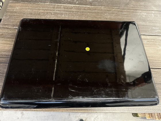 Image 1 of Groot Japans Houten Dienblad Zwart En Goud Gelakt 49 / 34 Cm