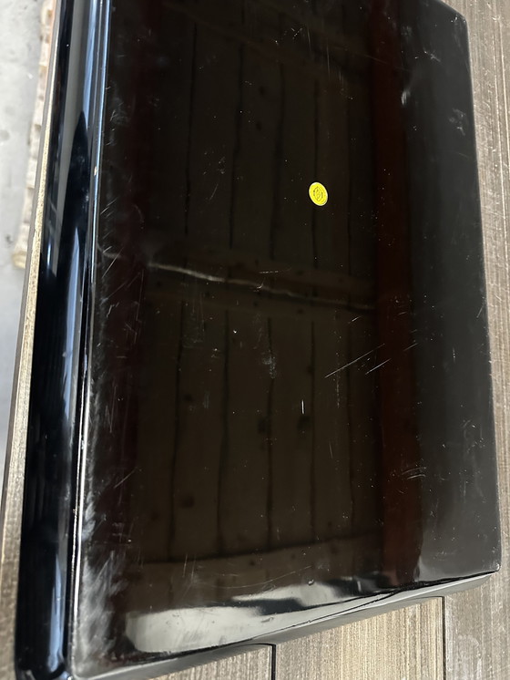 Image 1 of Groot Japans Houten Dienblad Zwart En Goud Gelakt 49 / 34 Cm