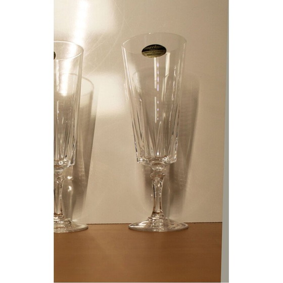 Image 1 of Set van 12 vintage "Versailles" champagneflutes van Arques kristal, 1970