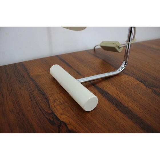 Image 1 of Vintage witte tafellamp van Napako, Czehcoslovakia 1970