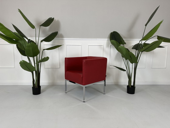 Image 1 of Brühl Fauteuil Randolph Designer Leer Rood