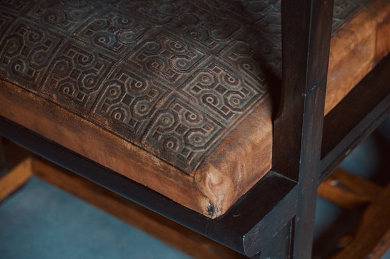 Image 1 of Vintage Art Nouveau Amsterdamse School Fauteuil door Lion Cachet dutch 1920s