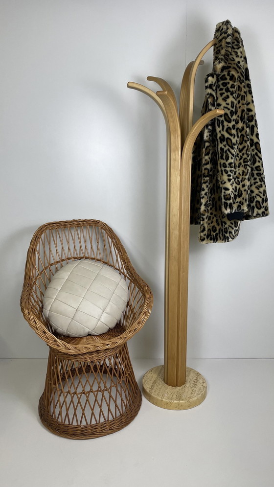 Image 1 of Vintage Rotan Kuipstoel 