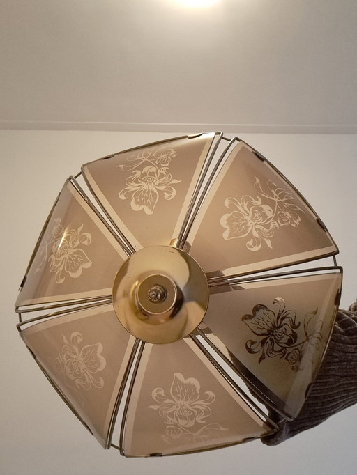 Vintage Hollywood Regency Plafonnière / Plafondlamp