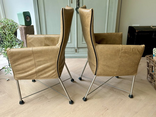 4x Chaplin Stoelen Van Montis