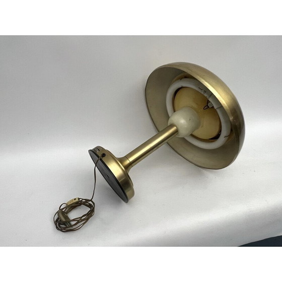 Image 1 of Vintage verguld metalen tafellamp, Italië 1950