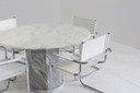 Set vintage eetkamer stoelen chrome buisframe