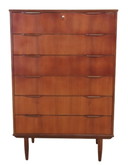 Hoge Deense ladekast 'Knud' vintage