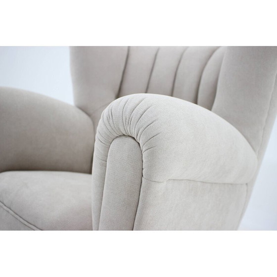 Image 1 of Deense vintage Wingback fauteuil, jaren 1950