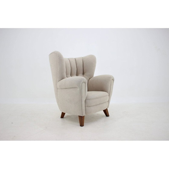 Image 1 of Deense vintage Wingback fauteuil, jaren 1950