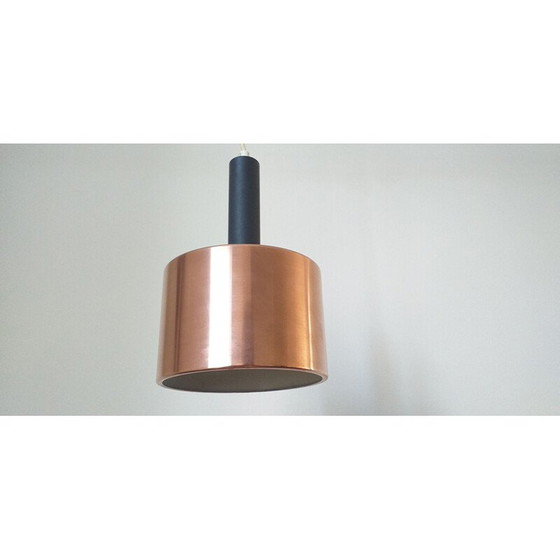 Image 1 of Vintage hanglamp met messing, Denemarken 1970