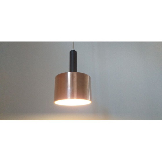 Image 1 of Vintage hanglamp met messing, Denemarken 1970