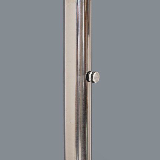 Image 1 of Staande lamp in verchroomd metaal en glas van Luci, 1970S
