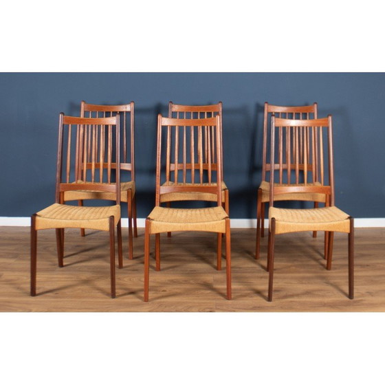 Image 1 of Vintage Deense teakhouten eetset door Arne Hovmand Olsen, jaren 1960