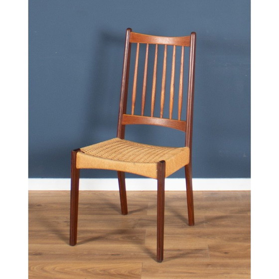 Image 1 of Vintage Deense teakhouten eetset door Arne Hovmand Olsen, jaren 1960