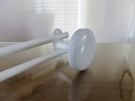 Image 1 of Wit gelakte metalen kapstok