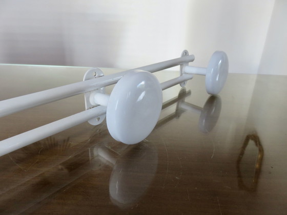 Image 1 of Wit gelakte metalen kapstok