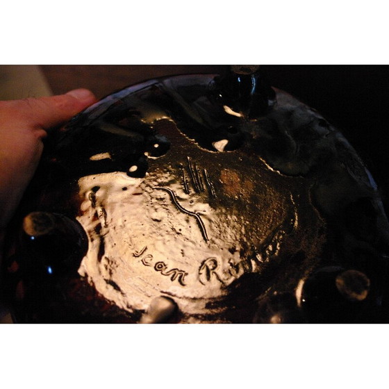 Image 1 of Vintage keramiek dienblad van Jean Rivier