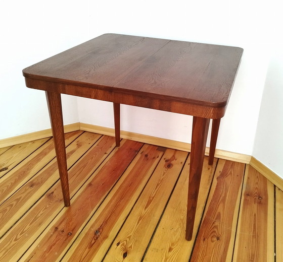 Image 1 of Tsjecho-Slowaakse uittrekbare tafel door J. Halabala voor Jitona, 1950S