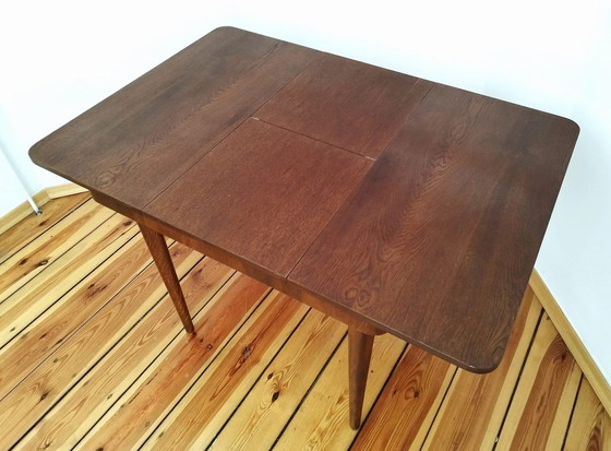 Image 1 of Tsjecho-Slowaakse uittrekbare tafel door J. Halabala voor Jitona, 1950S