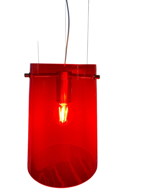 Image 1 of Prandina Sera Small Hanglamp Rood Glas