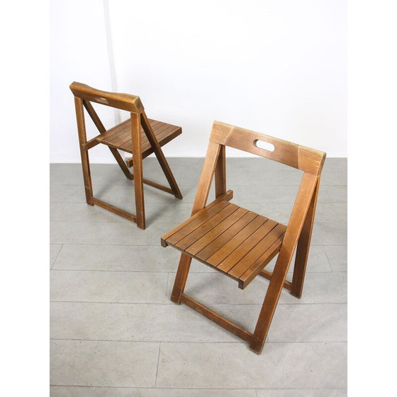 Image 1 of Paar vintage Trieste klapstoelen van Aldo Jacober