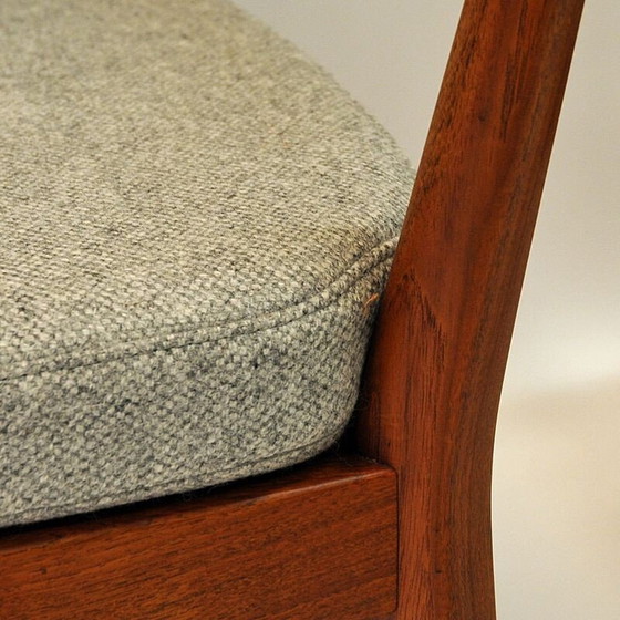 Image 1 of Set van 2 vintage teakhouten "kaminstol" fauteuils van Kayser & Relling, Noorwegen 1950