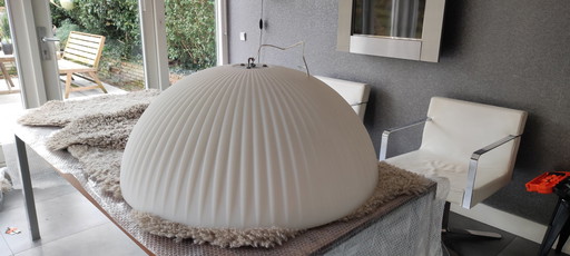 Plafond Hanglamp - Formadri Basic Dome Rib White - 90 cm