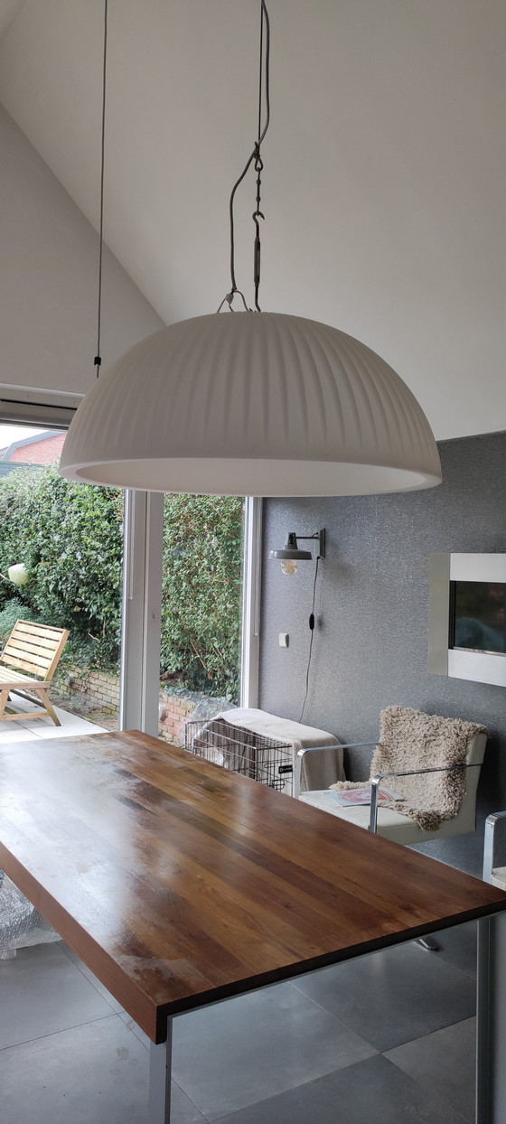 Image 1 of Plafond Hanglamp - Formadri Basic Dome Rib White - 90 cm