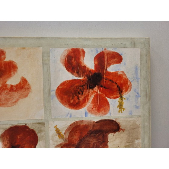 Image 1 of Vintage collage "Amapolas" door Lis Petersen, Portugal 2008