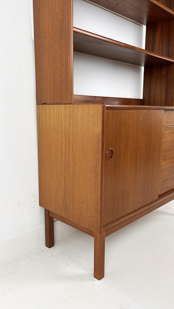 Image 1 of Zweedse Vintage Boekenkast Van Teak Fineer