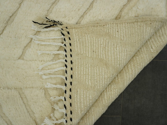 Image 1 of Berber Vloerkleed - 276 Cm X 155 Cm - Witte Wol