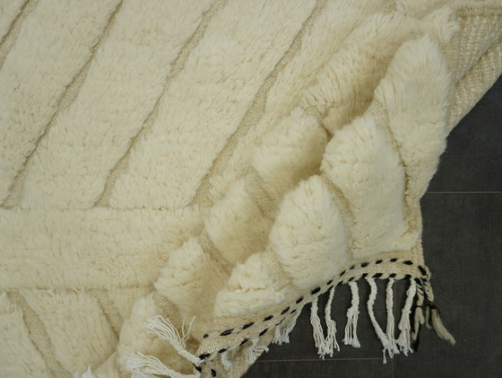 Image 1 of Berber Vloerkleed - 276 Cm X 155 Cm - Witte Wol