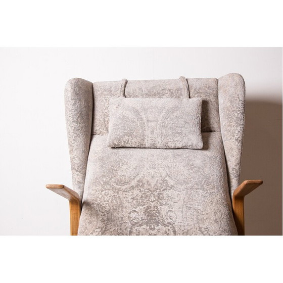 Image 1 of Vintage Konkav fauteuil in gebogen beuken en stof van Paul Bode voor Federholz, Duitsland 1960