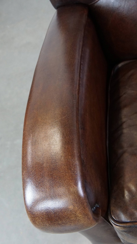 Image 1 of Donkere Schapenleren Fauteuil/ Armchair
