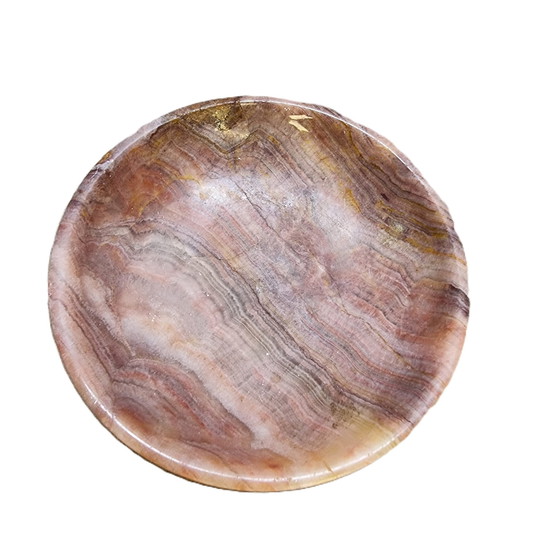 Image 1 of Vintage Onyx Marmeren Schaaltje Jaren 80