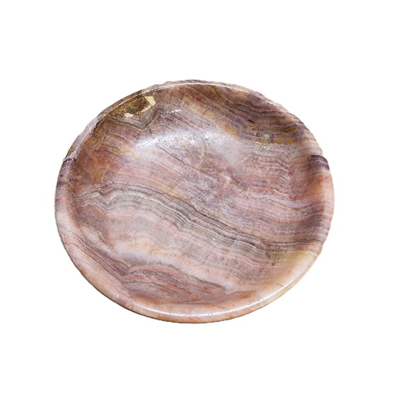 Image 1 of Vintage Onyx Marmeren Schaaltje Jaren 80