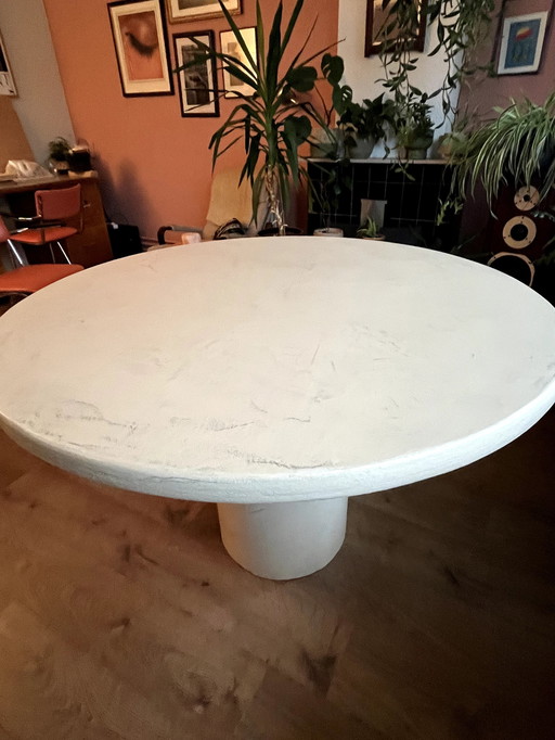 Ronde Betonlook Tafel | Beton Cire | Mortex | Microcement