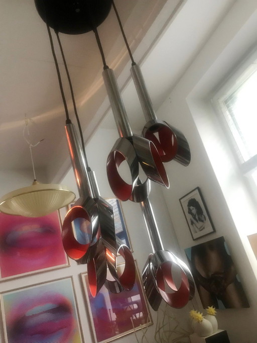 Vintage Cascade hanglamp - Massief - Ruimtetijdperk