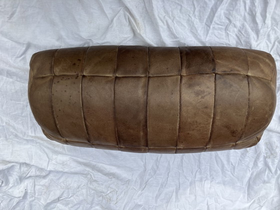 Image 1 of 2 Originele De Sede Rugkussens In Bruin Patchwork Leder