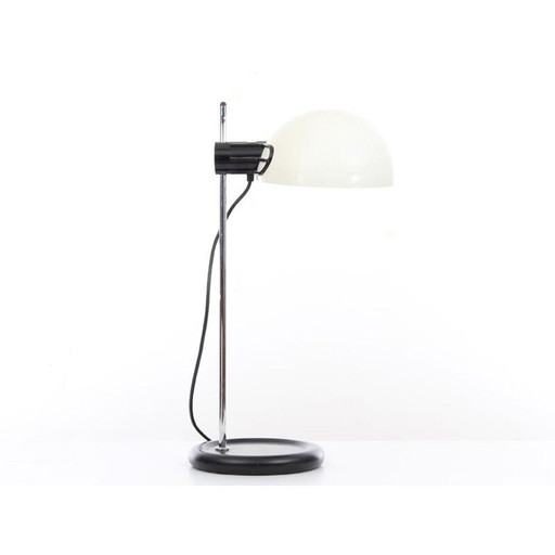 Harvey Guzzini vintage Italiaanse in hoogte verstelbare bureaulamp, 1960