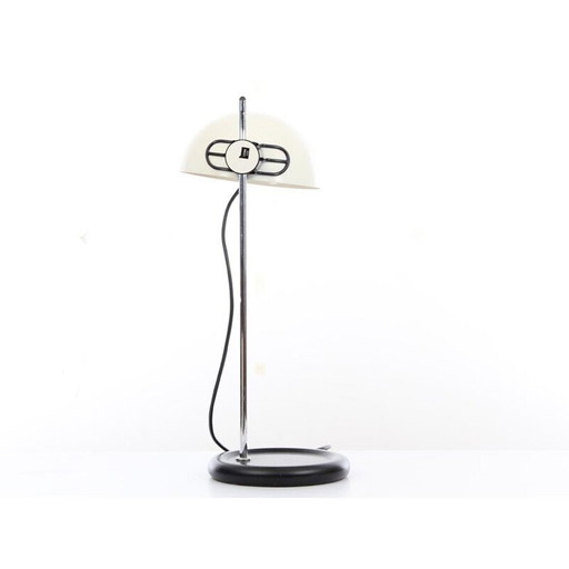 Harvey Guzzini vintage Italiaanse in hoogte verstelbare bureaulamp, 1960