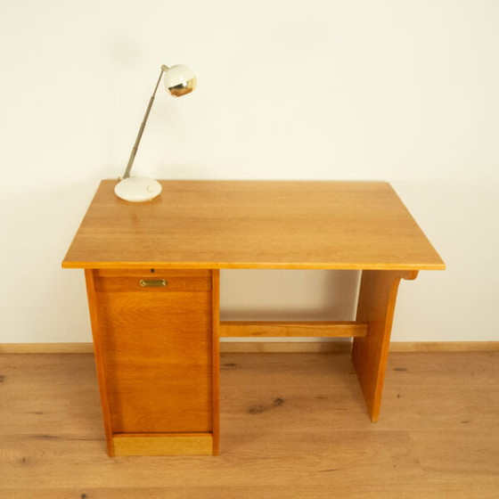 Image 1 of Mini bureau, eiken, beuken, 1950