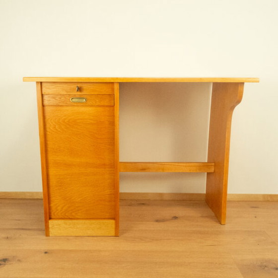 Image 1 of Mini bureau, eiken, beuken, 1950