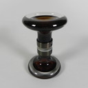 Seguso Deurgrepen In Muranoglas En Messing, Jaren 70
